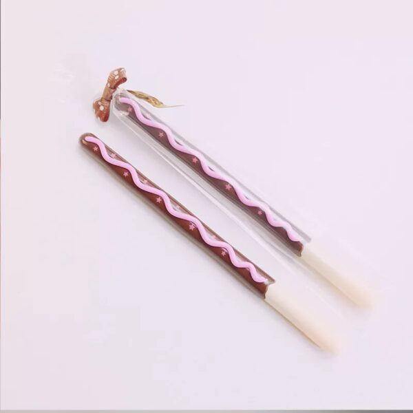 Biscuit Gel Pen Cute Lifelike Biscuit Stick Kawaii Cookie Gel Pen - Image 4