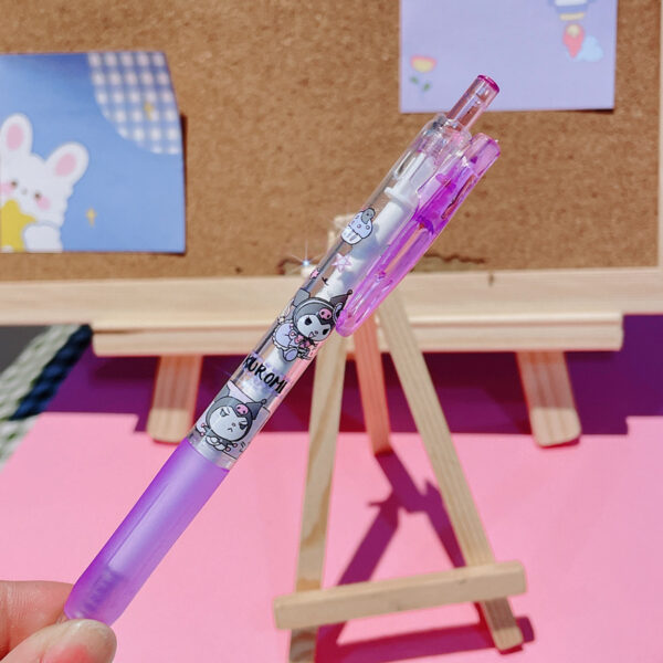 Cartoon Pen Cute Cartoon Sanliou Press Neutral Pen Students Write Black Neutral Pen School Office - Image 3