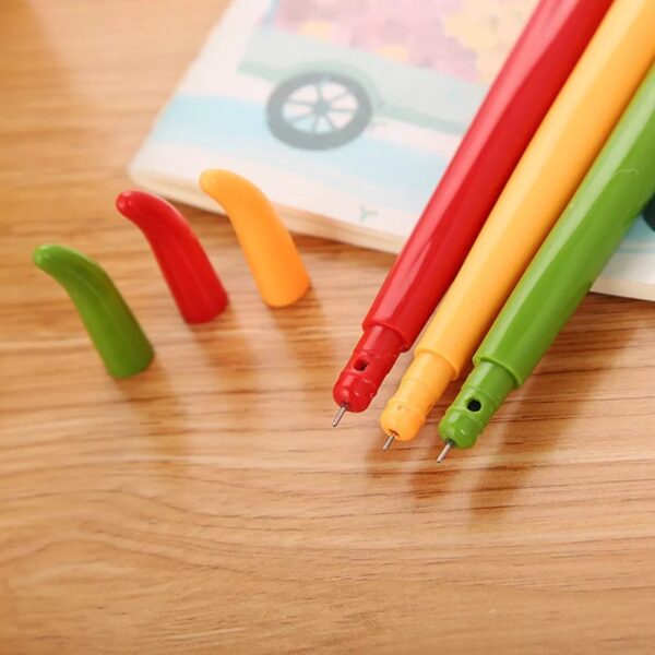 Chili Paprika Cute Cartoon Kawaii Chili Paprika Vegetables Pen Creative School Office Gel Pens Gift Supplies Stationery - Image 2