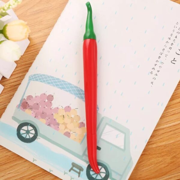 Chili Paprika Cute Cartoon Kawaii Chili Paprika Vegetables Pen Creative School Office Gel Pens Gift Supplies Stationery - Image 4