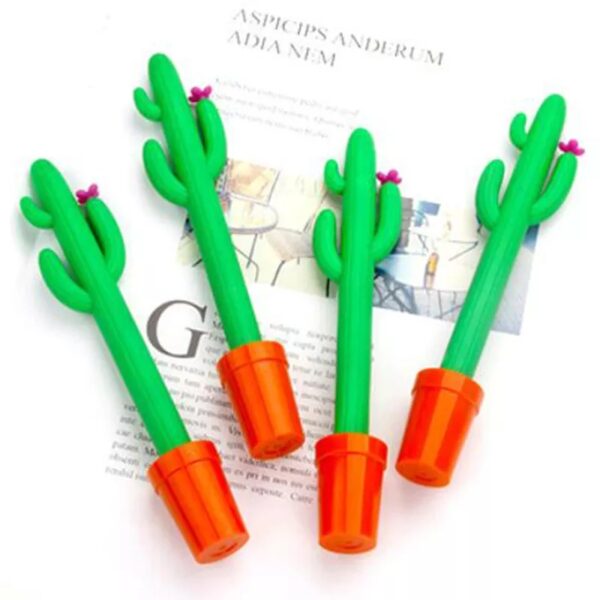 Cactus Cute Kawaii Cactus Ornaments Bonsai Potted Plant Gel Pen Office School Supplies Stationery