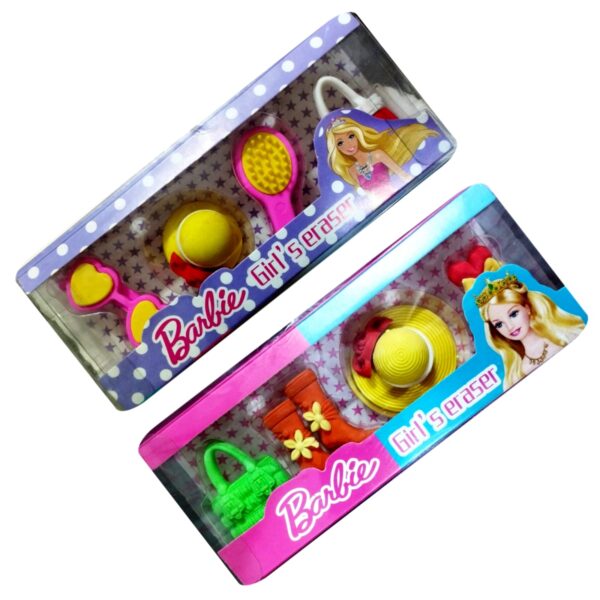 Barbie Eraser Set