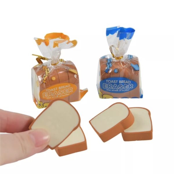 4 Pcs Bread Erasers - Image 3