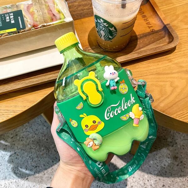 Creative Cola Cup Cute Children Students Drop-proof Spray Water Cup High-value Portable Summer Plastic Cup