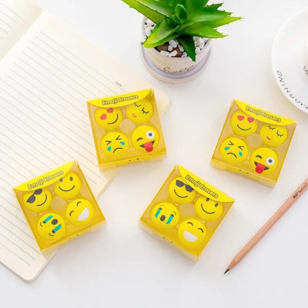 Emoji Erasers 4 Pcs - Image 4