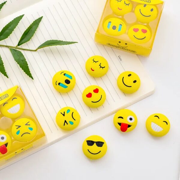 Emoji Erasers 4 Pcs - Image 2