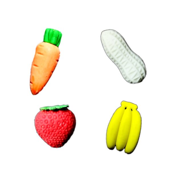 4 Pcs Fruit Erasers - Image 4