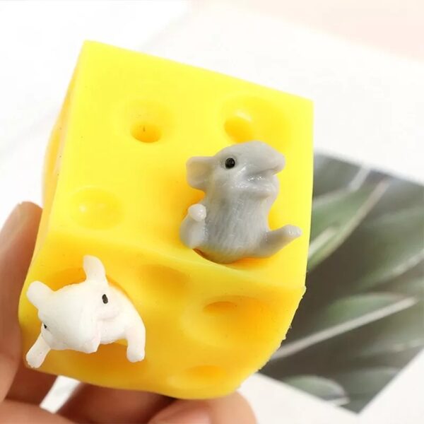 Funny 2 Mouse and Cheese Block