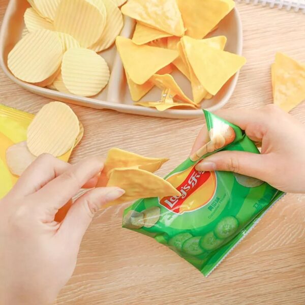 Cute Chip Clips Snack Fresh Food Storage Bag Clip Kitchen Bread Packaging Sealer School Paper Document Sealing Clamp