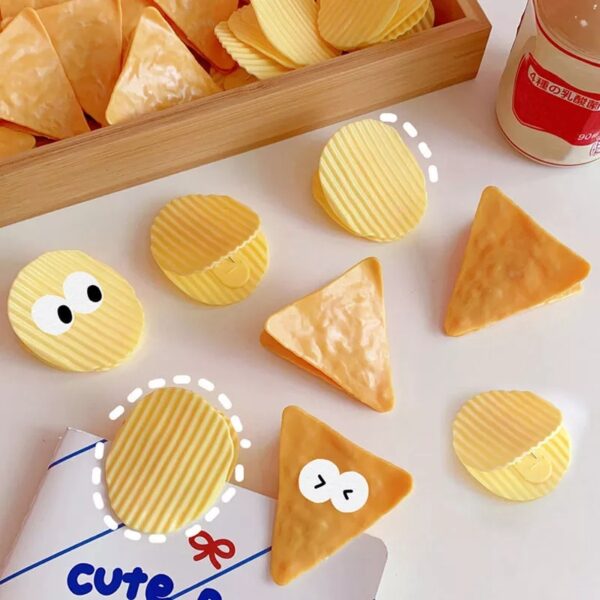 Cute Chip Clips Snack Fresh Food Storage Bag Clip Kitchen Bread Packaging Sealer School Paper Document Sealing Clamp - Image 2