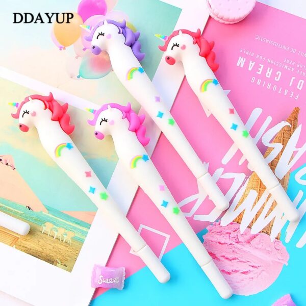 UNICORN Korean Creative Rainbow Unicorn Cute Lovely Gel Pen - Image 3