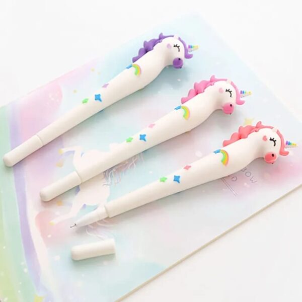 UNICORN Korean Creative Rainbow Unicorn Cute Lovely Gel Pen - Image 4