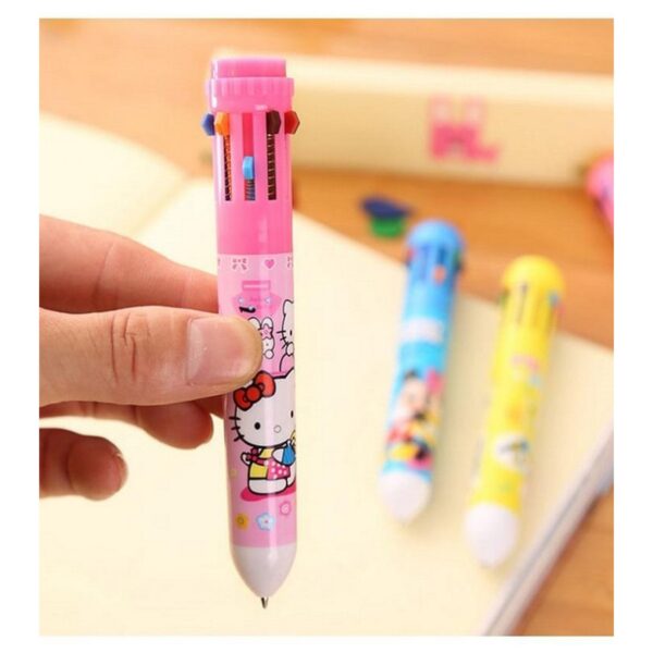 10 in 1 Multi Color pen 10 Ink Refill in one Pen - Image 4