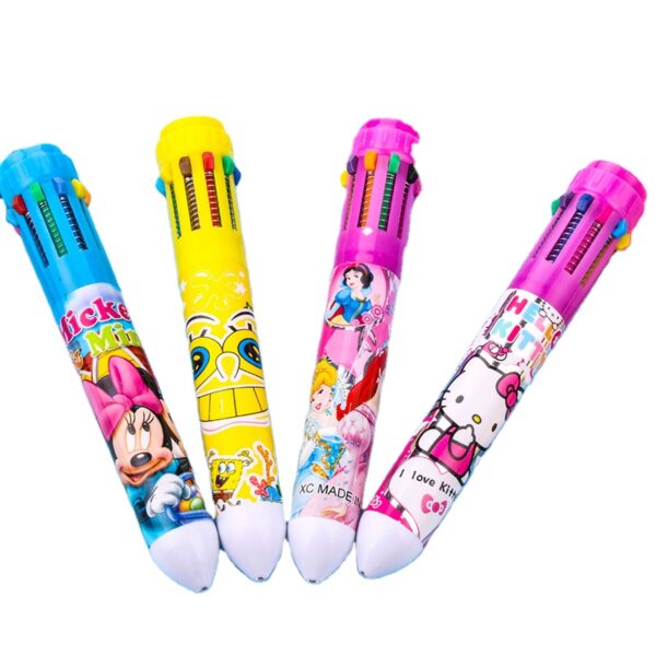 10 in 1 Multi Color pen 10 Ink Refill in one Pen - Image 6