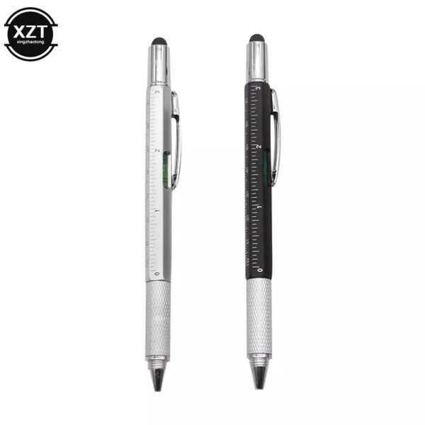 ENGENIER 7 in1 Multifunction Ballpoint Pen with Modern Handheld Tool Measure Technical Ruler Screwdriver Touch Screen Stylus Spirit Level - Image 2