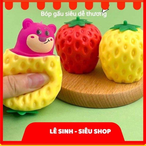 Funny Squishy Cute Antistress Squeeze Rising Toys Mouse Strawberry Bear Puppet Toy