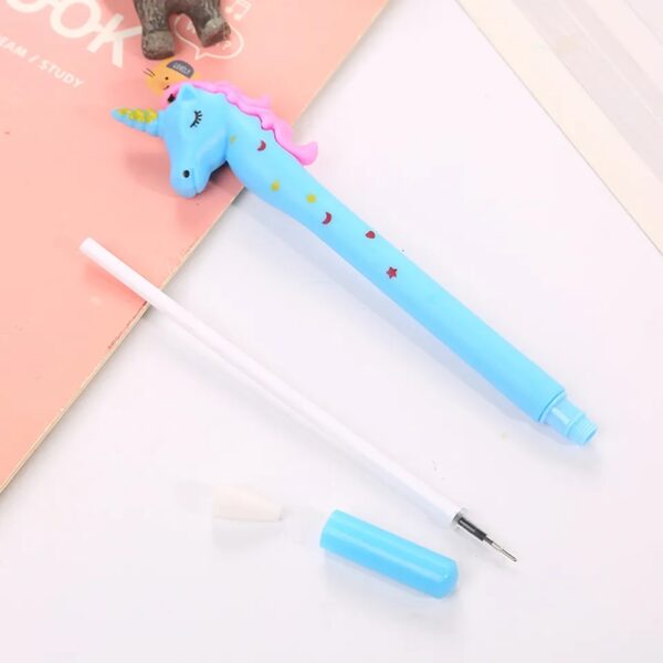 UNICORN Cartoon Star Spot Unicorn 0.5mm Black Signature Pen Student Writing Gel Pen Cartoon Printing Office Stationery - Image 5