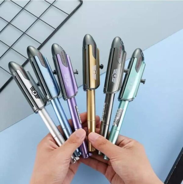 HELICOPTER Creative Helicopter Metal Gel Pen 0.5mm Writing Novelty Kids Toys Stationery Rs 220 - Image 2