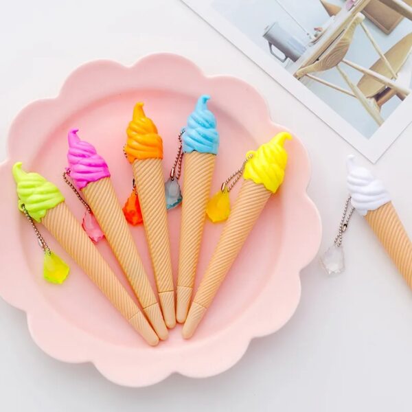 ICE CREAM mixed Cute Creative Ice Cream Gel Pen Children Student Stationery School Supplies Gift Prize Office - Image 3