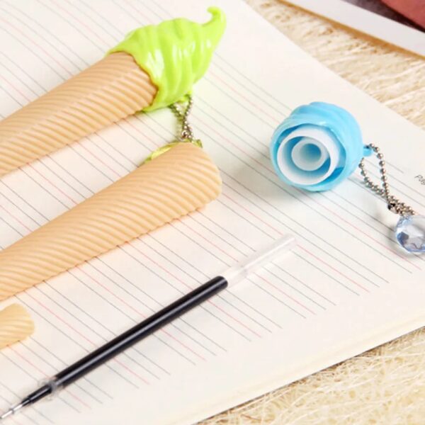 ICE CREAM mixed Cute Creative Ice Cream Gel Pen Children Student Stationery School Supplies Gift Prize Office - Image 4