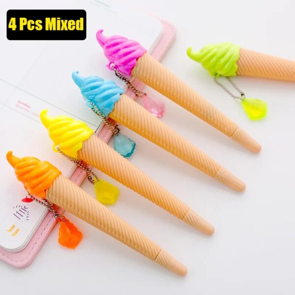 ICE CREAM mixed Cute Creative Ice Cream Gel Pen Children Student Stationery School Supplies Gift Prize Office - Image 5