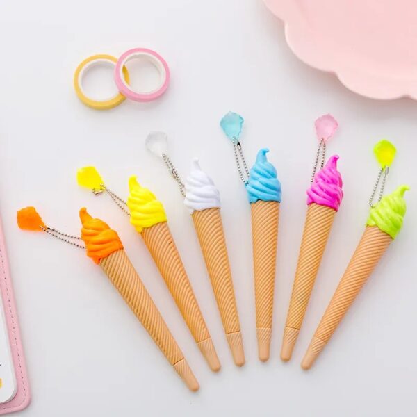 ICE CREAM mixed Cute Creative Ice Cream Gel Pen Children Student Stationery School Supplies Gift Prize Office