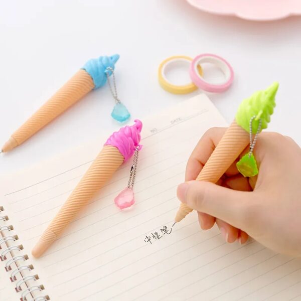 ICE CREAM mixed Cute Creative Ice Cream Gel Pen Children Student Stationery School Supplies Gift Prize Office - Image 6