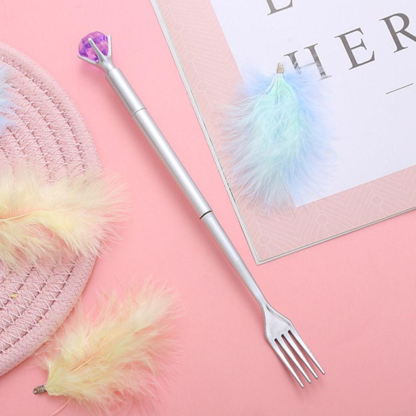 KITCHEN Piese Lytwtw's Stationery Kawaii Diamonds Cute Lovely Candy Comb Spoon Gel Pen Office Creative Gift Sweet Pretty Funny Pens - Image 3