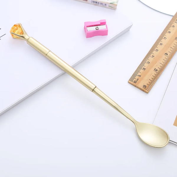 KITCHEN Piese Lytwtw's Stationery Kawaii Diamonds Cute Lovely Candy Comb Spoon Gel Pen Office Creative Gift Sweet Pretty Funny Pens - Image 8