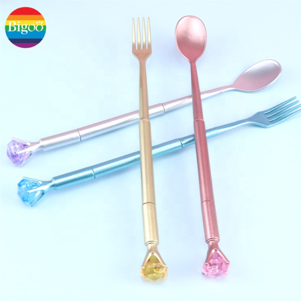 KITCHEN Piese Lytwtw's Stationery Kawaii Diamonds Cute Lovely Candy Comb Spoon Gel Pen Office Creative Gift Sweet Pretty Funny Pens - Image 9