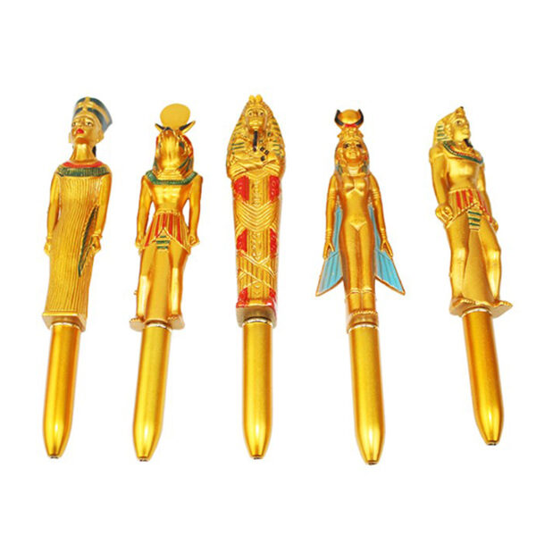 Egyptian Pharaoh Blue Ink Ballpoint Pen Hot Stamping Mummy Writing Ballpoint Pen