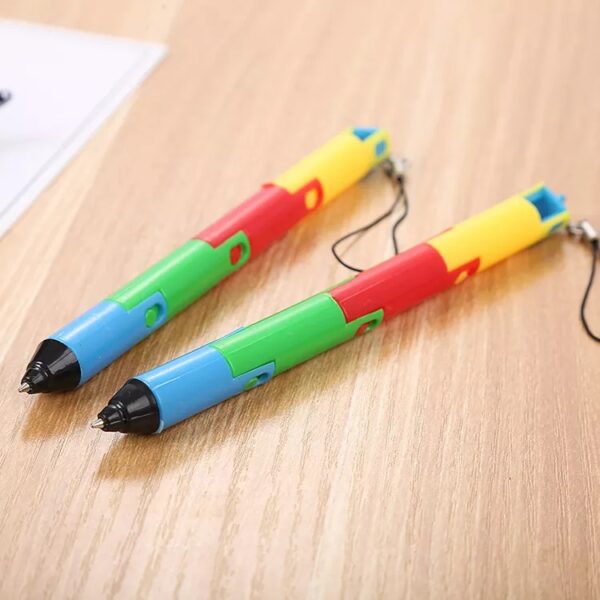 Foldable Cute Pen Plastic Ballpoint Pen - Image 3