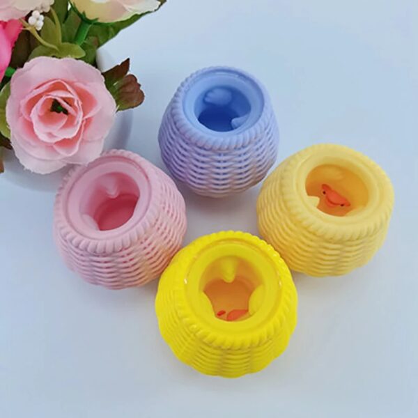 Funny Squishy Cute Antistress Squeeze Rising Toys Mouse Line Design Duck Puppet Toy - Image 2