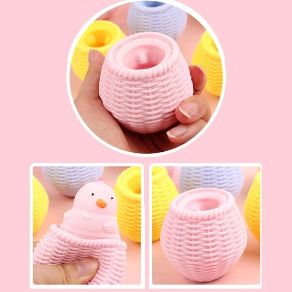 Funny Squishy Cute Antistress Squeeze Rising Toys Mouse Line Design Duck Puppet Toy - Image 4