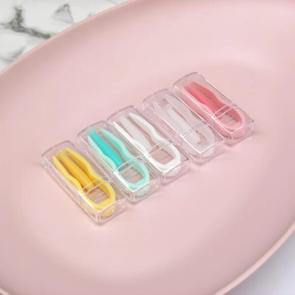 Contact Lens Case Applicator Colour Box Remover Set Wearing Stick Inserter Soft Tip Tweezers Hygienic Case Makeup Tool Glass Colur - Image 5