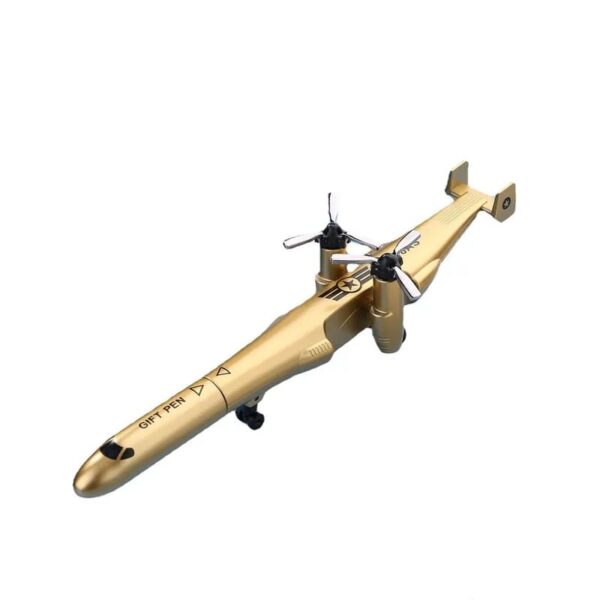 HELICOPTER A-18AS Original special combat helicopter modeling gel pen model fighter cap-capped students with children's transformable toys - Image 2