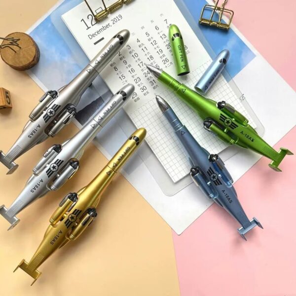 HELICOPTER A-18AS Original special combat helicopter modeling gel pen model fighter cap-capped students with children's transformable toys - Image 4