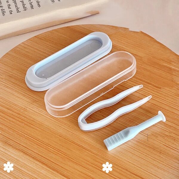 Contact Lens Case Applicator Colour HQ Box Remover Set Wearing Stick Inserter Soft Tip Tweezers Hygienic Case Makeup Tool Colour Box - Image 6