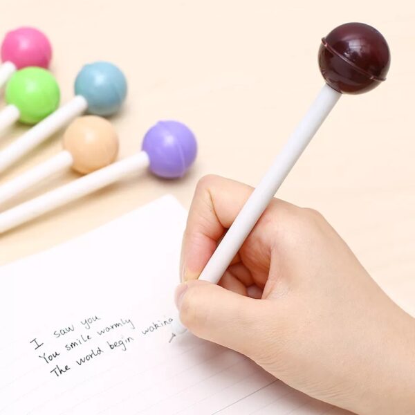 LOLLI POP Japanese Pretty Kawaii Lollipop Candy Gel Pen Cute Blue Stationery School Supply Kawai Stationary Office Accessory Lovely Thing - Image 3