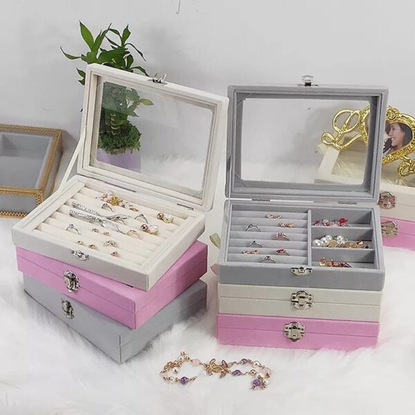 Jewellery Case Storage Box Glass - Image 4