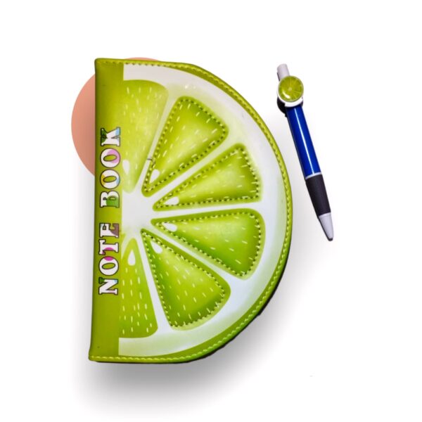 Lime 3D notebook and pen set