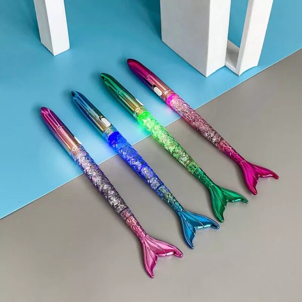 MERMAID LED WATER GLITTER PEN