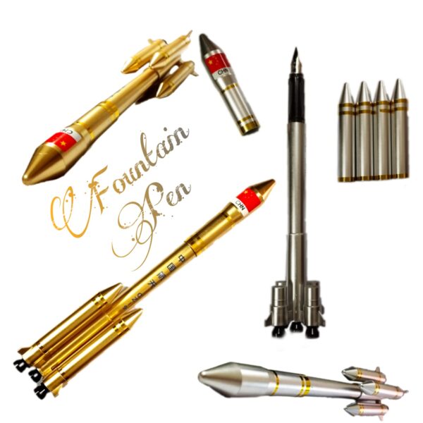 MISSLE FOUNTAIN PEN SET GUN SMALL