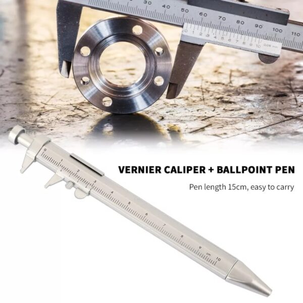 VERNIER CALIIPER Multifunctional Unisex Ink Pen Vernier Calipers Ballpoint Peninsula Stationery Perimeter Calipers - Image 4