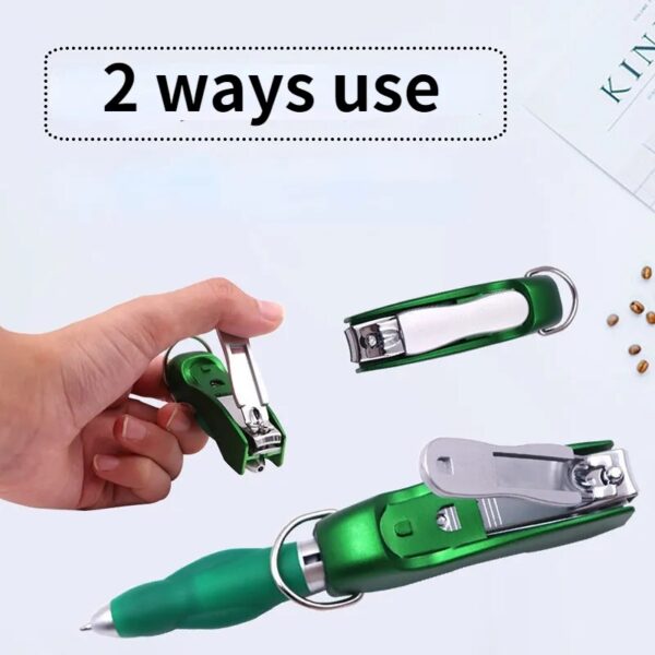 NAIL CLIPPERS Protable Key Chain Ballpoint Pen Folding Metal Nail Clippers Ballpoint Pens - Image 2