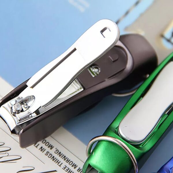 NAIL CLIPPERS Protable Key Chain Ballpoint Pen Folding Metal Nail Clippers Ballpoint Pens - Image 5