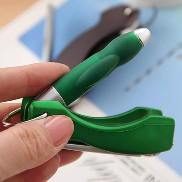 NAIL CLIPPERS Protable Key Chain Ballpoint Pen Folding Metal Nail Clippers Ballpoint Pens - Image 6