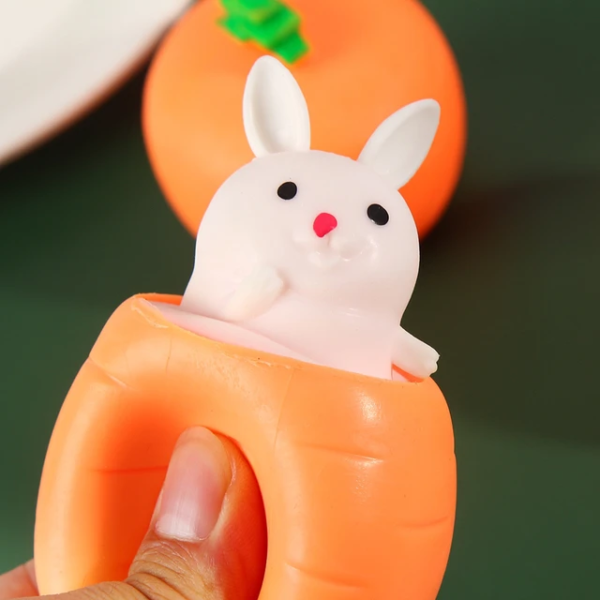 Funny Squishy Cute Antistress Squeeze Rising Toys Mouse Carrot Rabbit Puppet Toy