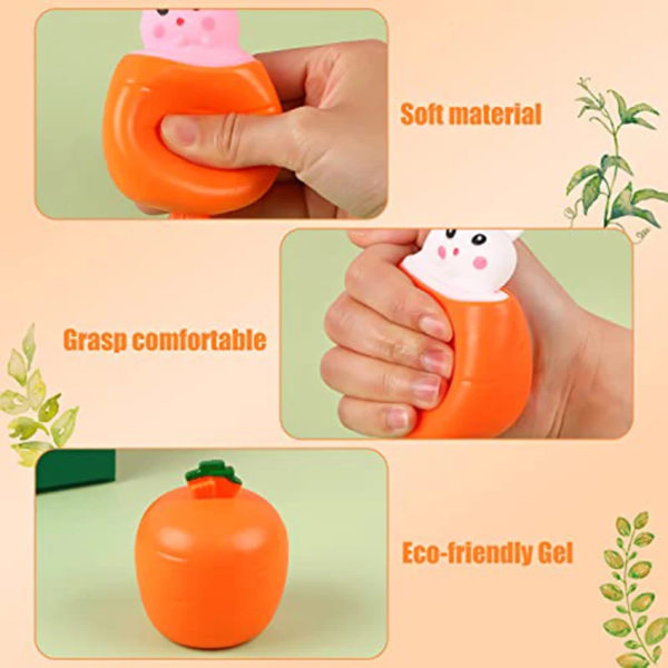 Funny Squishy Cute Antistress Squeeze Rising Toys Mouse Carrot Rabbit Puppet Toy - Image 6