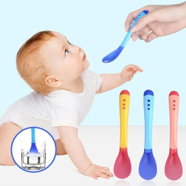 Silicone Feeding Baby Spoons - Image 2